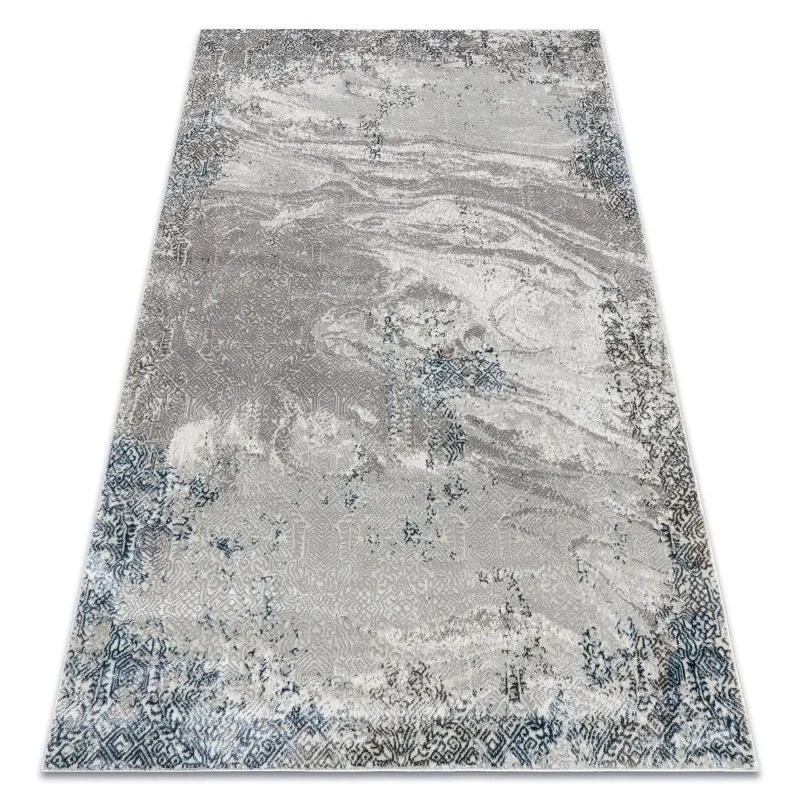 BLISS Z198AZ221 Teppich creme / blau – Abstraktion, modern, strukturell