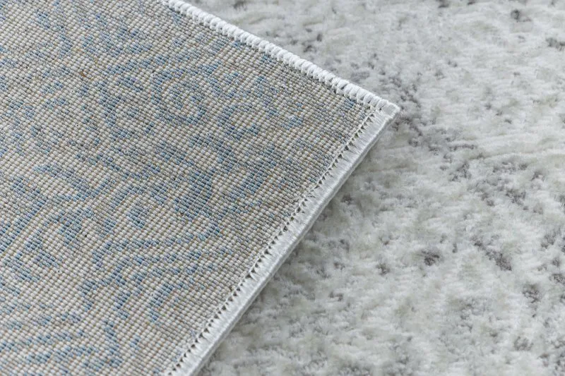 BLISS Z198AZ221 Teppich creme / blau – Abstraktion, modern, strukturell