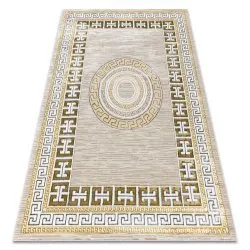 BLISS Z205AZ127 Teppich creme / gold – Rahmen, griechisch, modern, strukturell