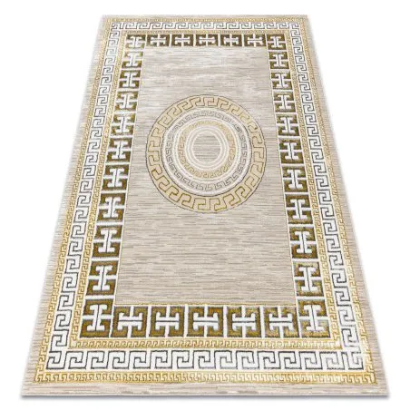 BLISS Z205AZ127 Teppich creme / gold – Rahmen, griechisch, modern, strukturell