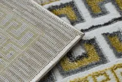 BLISS Z205AZ127 Teppich creme / gold – Rahmen, griechisch, modern, strukturell