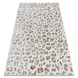 BLISS Z232AZ128 Teppich creme / beige – Leopardenmuster, modern, strukturell