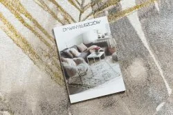 BLISS Z216AZ137 Teppich creme / gold – Palmenblätter, modern, strukturell