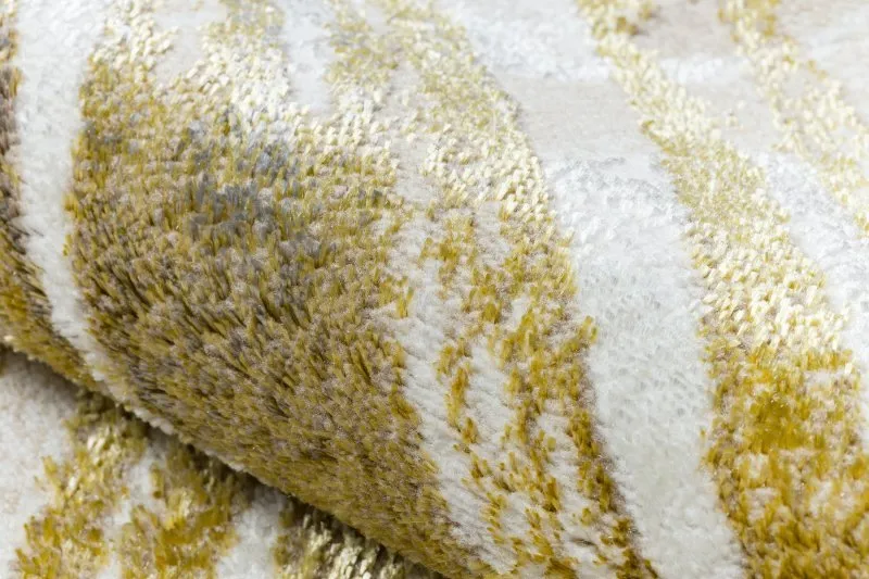 BLISS Z216AZ137 Teppich creme / gold – Palmenblätter, modern, strukturell