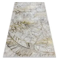 BLISS Z218AZ237 Teppich creme / gold – Blumen, modern, strukturell