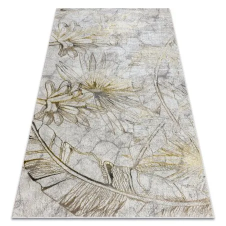 BLISS Z218AZ237 Teppich creme / gold – Blumen, modern, strukturell