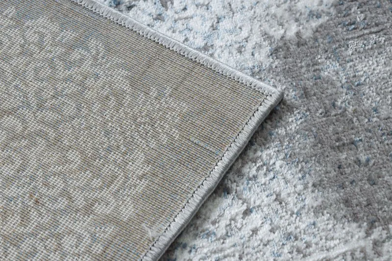 BLISS Z214AZ221 Teppich creme / blau – Rosette, modern, strukturell