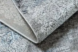 BLISS Z214AZ221 Teppich creme / blau – Rosette, modern, strukturell