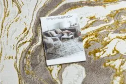 BLISS Z162AZ173 Teppich gold / creme – Abstraktion, modern, strukturell