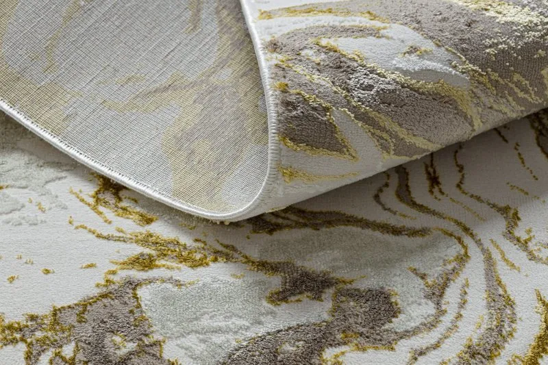 BLISS Z162AZ173 Teppich gold / creme – Abstraktion, modern, strukturell
