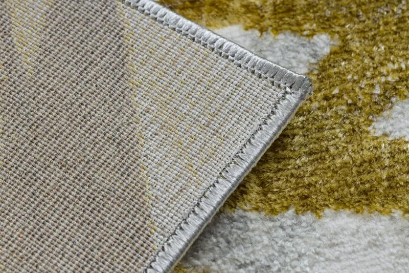 BLISS Z217AZ276 Teppich gold / grau – Palmenblätter, modern, strukturell