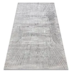 BLISS Z206AZ256 Teppich hellgrau / grau – Linien, modern, strukturell