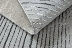 BLISS Z206AZ256 Teppich hellgrau / grau – Linien, modern, strukturell