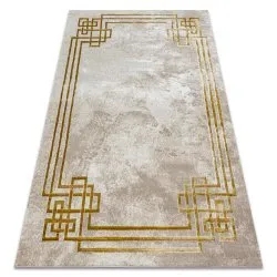 BLISS Z203AZ137 Teppich creme / gold – Rahmen, griechisch, modern, strukturell