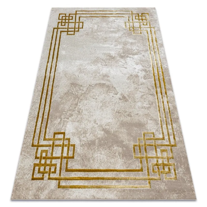 BLISS Z203AZ137 Teppich creme / gold – Rahmen, griechisch, modern, strukturell