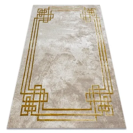 BLISS Z203AZ137 Teppich creme / gold – Rahmen, griechisch, modern, strukturell