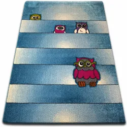 Teppich KIDS Eulen blau