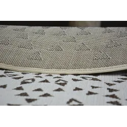 Runder Sisal Teppich, perfekt für Garten oder Terrasse
