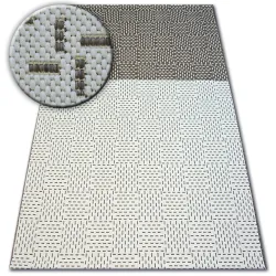 Teppich FLAT Zweifarben - creme braun
