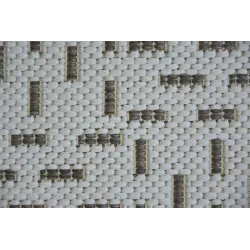 Eleganter Sisal Teppich in Creme und Braun, perfekt für jedes Zuhause