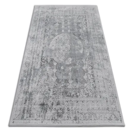 Akril Teppich VALENCIA 2328 ORNAMENT in Grau und Elfenbein