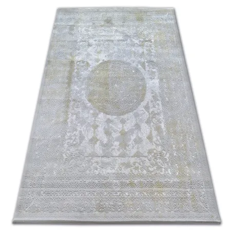 Teppich ACRYL VALENCIA 2328 ORNAMENT grau und senf, moderner Teppich