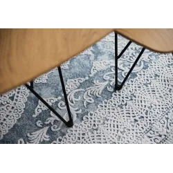 Akril Teppich VALENCIA 2328 mit glatter Textur, ideal für Schlafzimmer