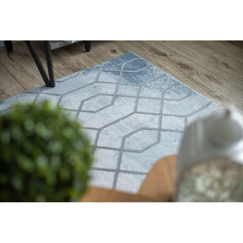 Akril Teppich mit glatter Textur, perfekt für das Wohnzimmer