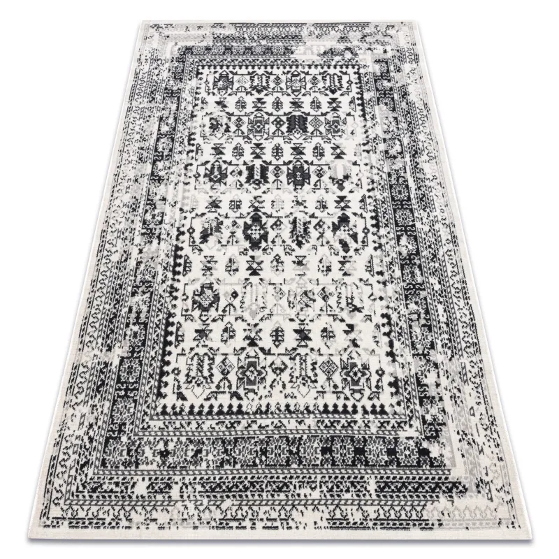 Beiger Vintage Teppich, klassisches Design für gemütliche Räume