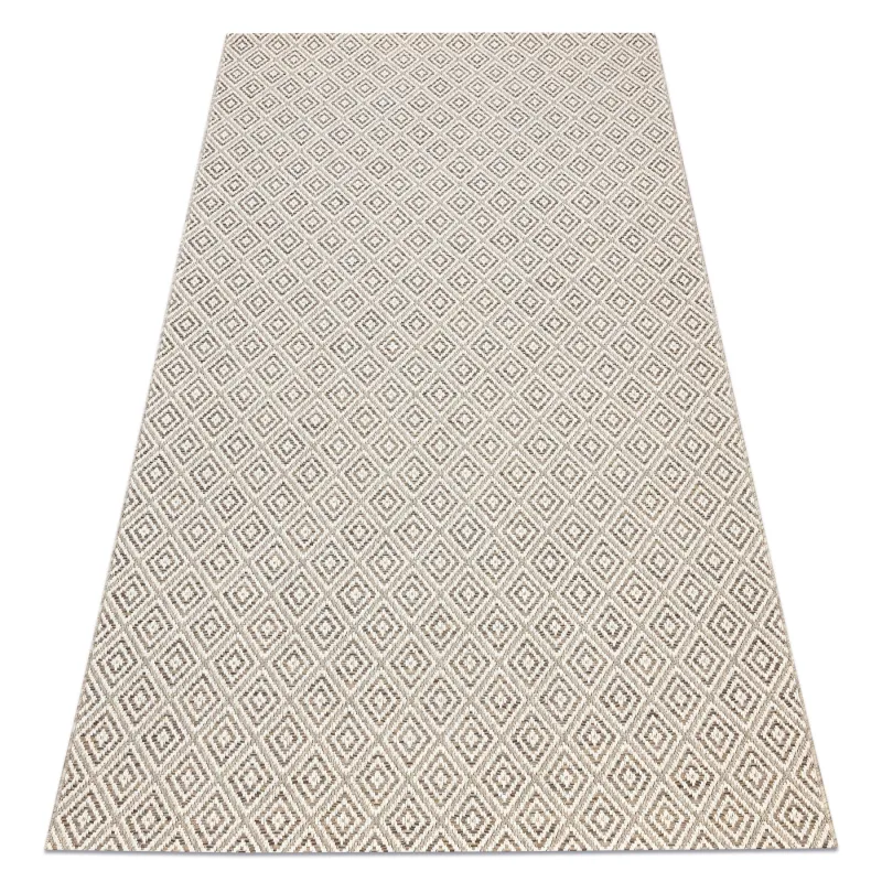 Teppich SCHNURGEBUNDEN SISAL BOHO 46299651 Rauten beige