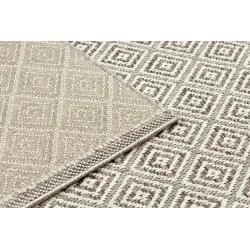 Teppich SCHNURGEBUNDEN SISAL BOHO 46299651 Rauten beige