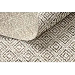 Teppich SCHNURGEBUNDEN SISAL BOHO 46299651 Rauten beige