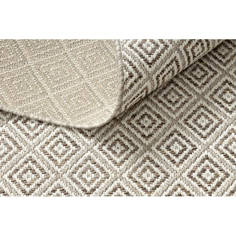 Teppich SCHNURGEBUNDEN SISAL BOHO 46299651 Rauten beige
