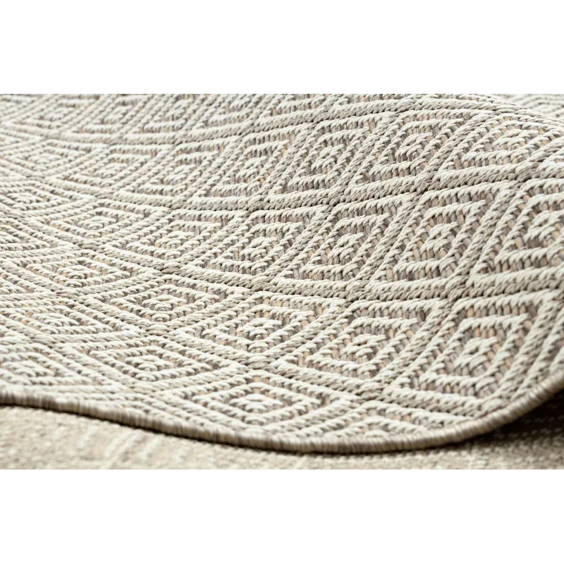 Teppich SCHNURGEBUNDEN SISAL BOHO 46299651 Rauten beige
