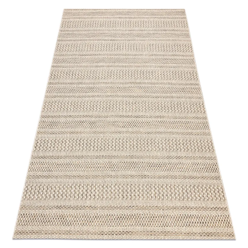 Teppich SCHNURGEBUNDEN SISAL BOHO 46209651 Streifen beige