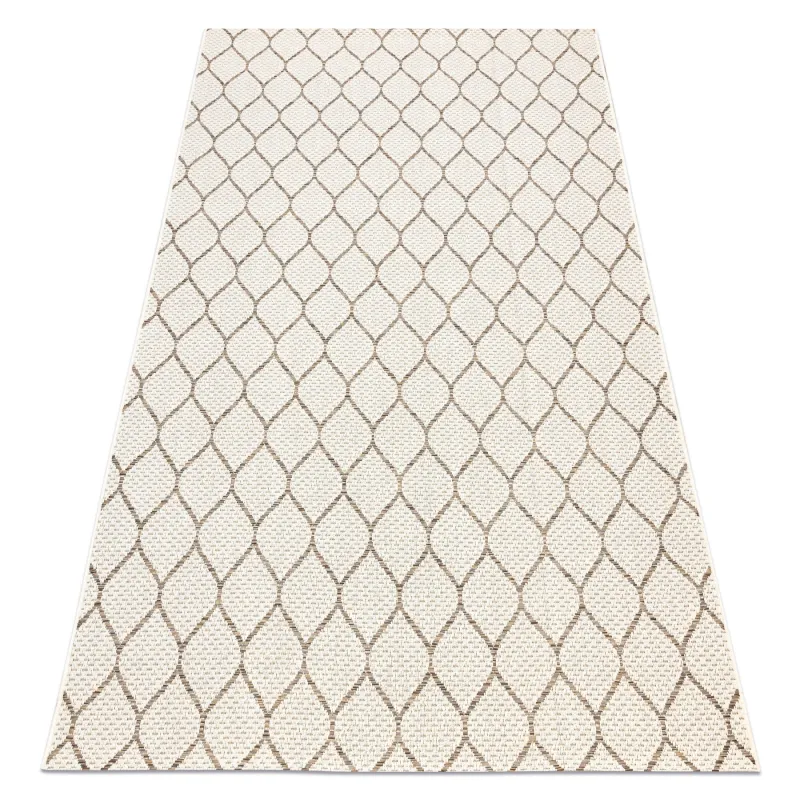 Teppich SEIL SISAL BOHO 46211061 Klee Karo beige