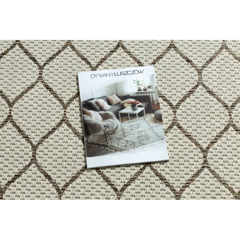 Teppich SEIL SISAL BOHO 46211061 Klee Karo beige