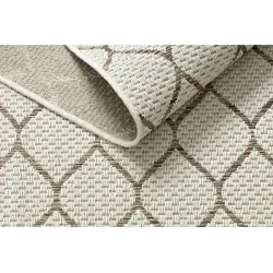 Teppich SEIL SISAL BOHO 46211061 Klee Karo beige