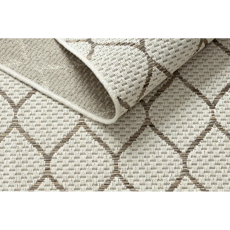 Teppich SEIL SISAL BOHO 46211061 Klee Karo beige
