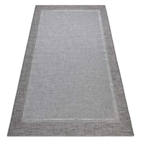 Teppich SCHNURGEBUNDEN SISAL BOHO 46201575 Rahmen grau
