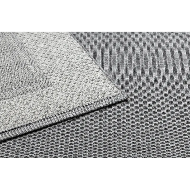 Teppich SCHNURGEBUNDEN SISAL BOHO 46201575 Rahmen grau