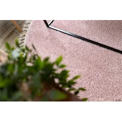Teppich BERBER 9000 Kreis rosa Berber-Fransen marokkanisch shaggy