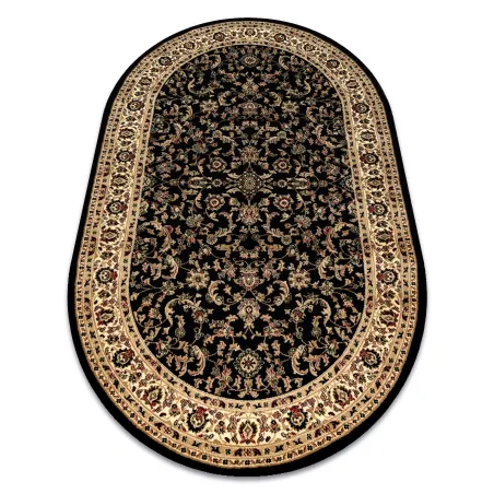 Teppich ROYAL ADR oval Muster 1745 schwarz