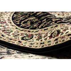 Teppich ROYAL ADR oval Muster 1745 schwarz