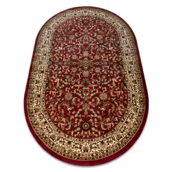 Teppich ROYAL ADR oval Muster Bordeaux