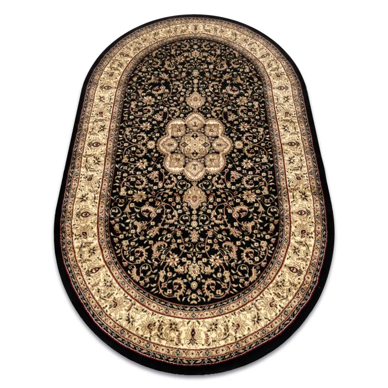 Teppich ROYAL ADR oval Muster 521 schwarz