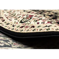 Teppich ROYAL ADR rund Muster 1745 schwarz