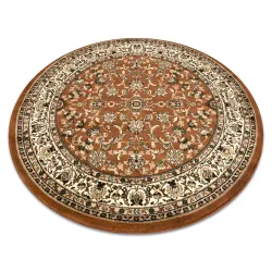 Teppich ROYAL ADR Kreis Muster braun