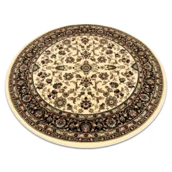 Teppich ROYAL ADR Kreis Muster karamell