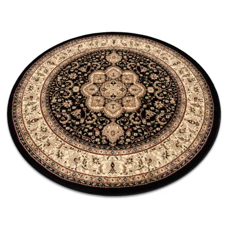 Teppich ROYAL ADR Kreis Muster 521 schwarz